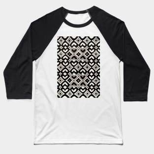 Handmade black and white heart pattern Baseball T-Shirt